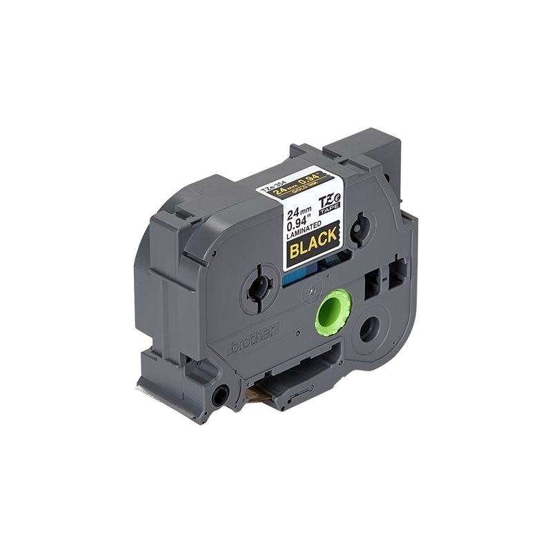 BROTHER TZE354 Taśma Brother 24mm Gold on Black