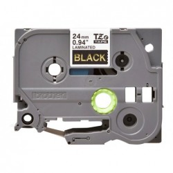 BROTHER TZE354 Taśma Brother 24mm Gold on Black