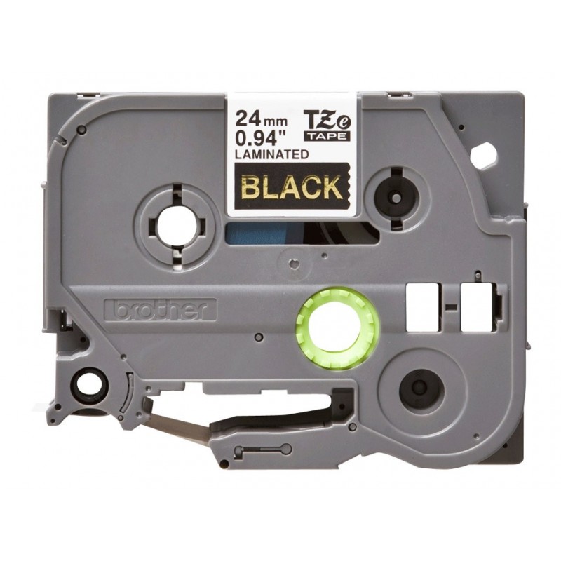 BROTHER TZE354 Taśma Brother 24mm Gold on Black