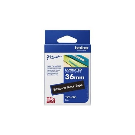 BROTHER TZE365 Taśma Brother 36mm WHITE ON BLACK