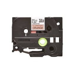 BROTHER TZEB51 Taśma Brother 24mm BLACK ON FLUO. ORANGE