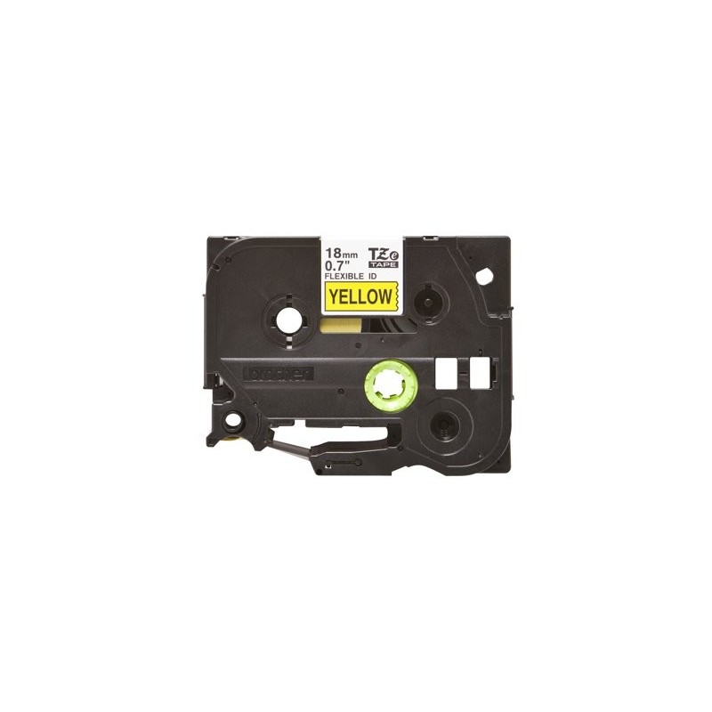 BROTHER TZEFX641 Taśma Brother 18mm BLACK ON YELLOW FLEXIBLE ID