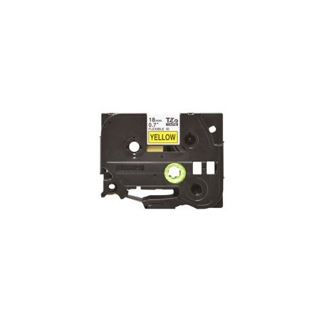 BROTHER TZEFX641 Taśma Brother 18mm BLACK ON YELLOW FLEXIBLE ID