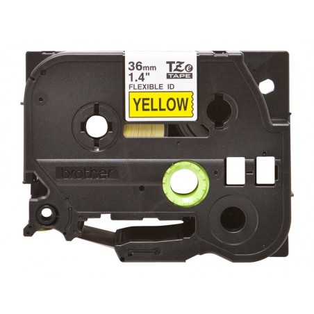 BROTHER TZEFX661 Taśma Brother 36mm BLACK ON YELLOW FLEXIBLE ID