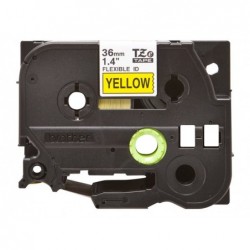 BROTHER TZEFX661 Taśma Brother 36mm BLACK ON YELLOW FLEXIBLE ID