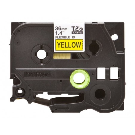 BROTHER TZEFX661 Taśma Brother 36mm BLACK ON YELLOW FLEXIBLE ID