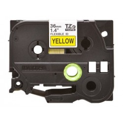 BROTHER TZEFX661 Taśma Brother 36mm BLACK ON YELLOW FLEXIBLE ID