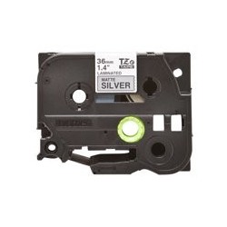 BROTHER TZEM961 Taśma Brother 36mm BLACK ON SILVER (MAT) TAPE / METALIC