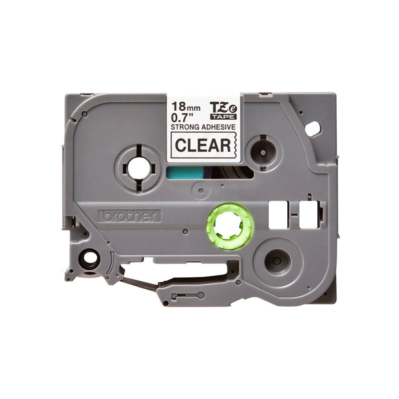 BROTHER TZES141 Taśma Brother 18mm BLACK ON CLEAR ADHESIVE TAPE