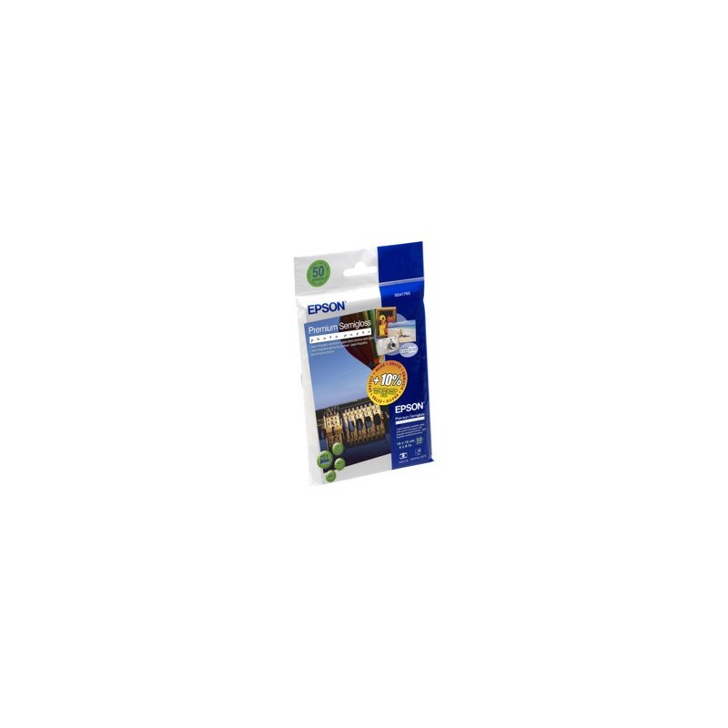 EPSON C13S041765 Papier Epson Premium Semigloss photo 251g 10x15 50ark
