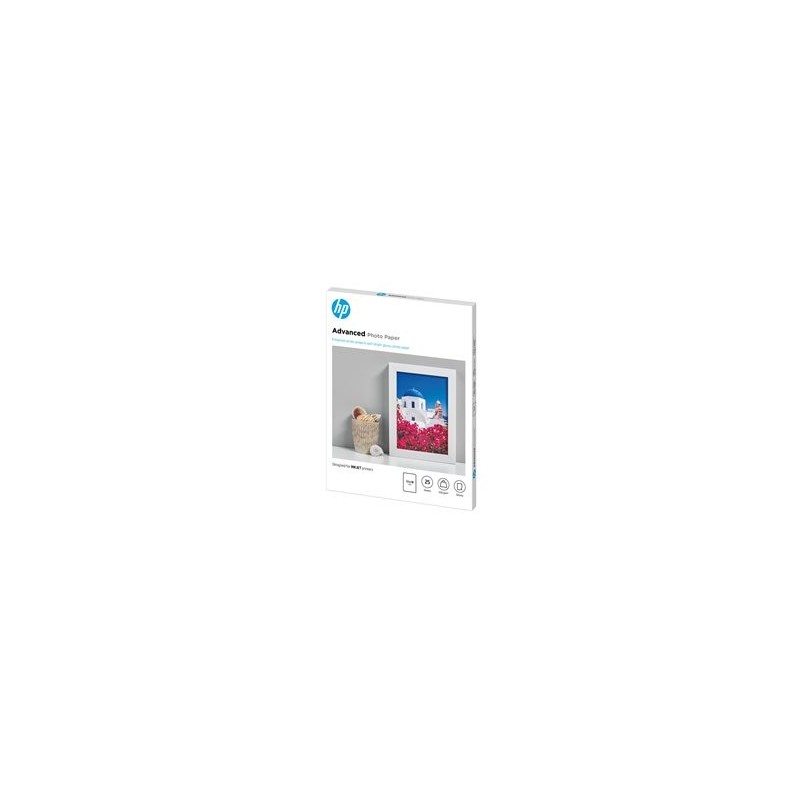 HP Advanced glossy photo paper inkjet 250g/m2 130x180mm 25 sheets 1-pack borderless