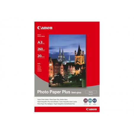CANON 1686B026 Papier Canon SG201 Photo Paper Plus Semi-glossy 260g A3 20ark