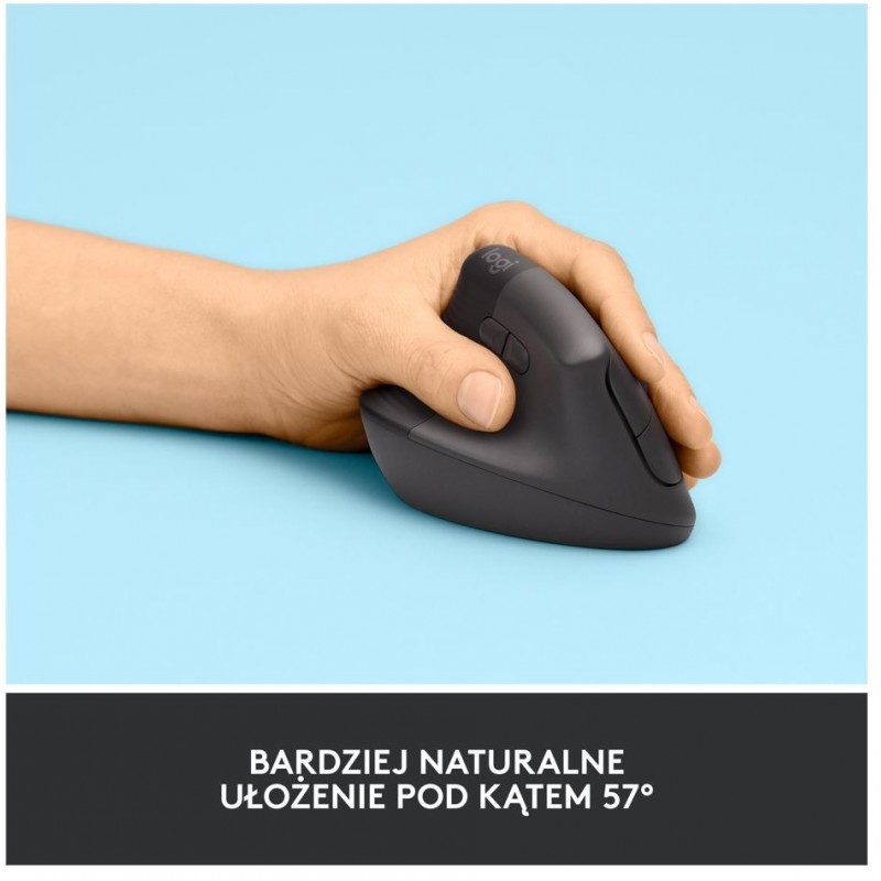 Mysz Lift Grafit dla leworęcznych 910-006474 Mysz Lift Grafit dla leworęcznych 910-006474