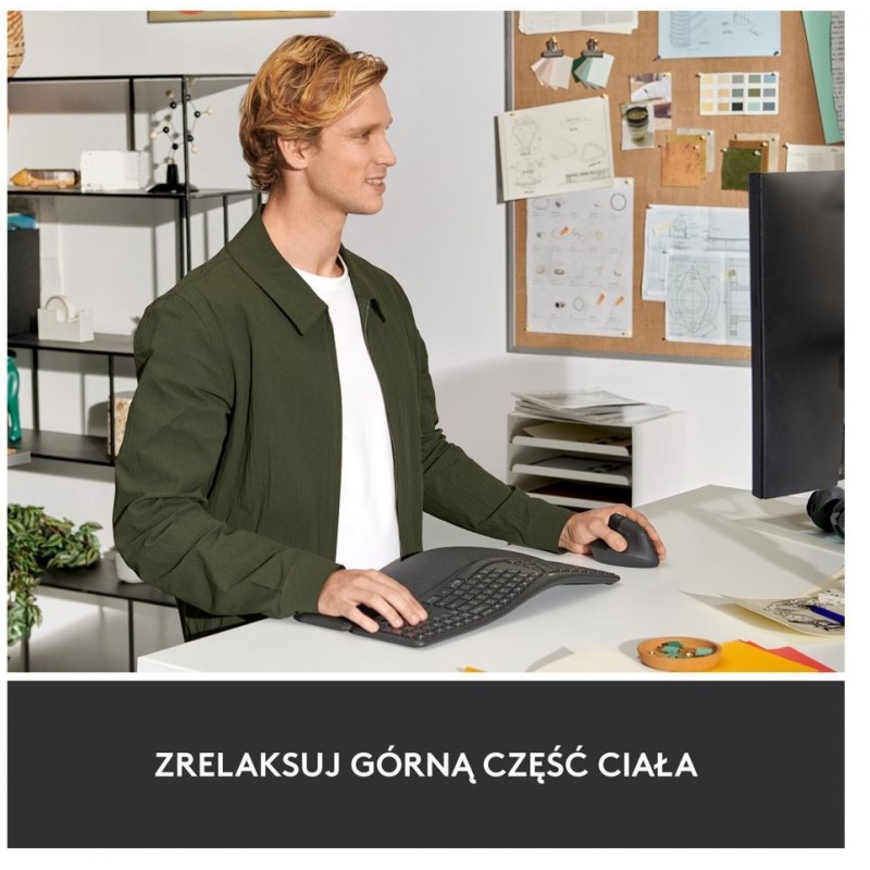 Mysz Lift Grafit dla leworęcznych 910-006474 Mysz Lift Grafit dla leworęcznych 910-006474