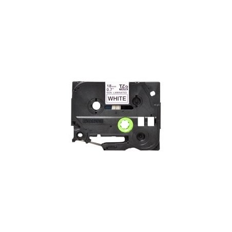 BROTHER TZEN241 Taśma Brother 18mm BLACK ON WHITE NON LAMINATED