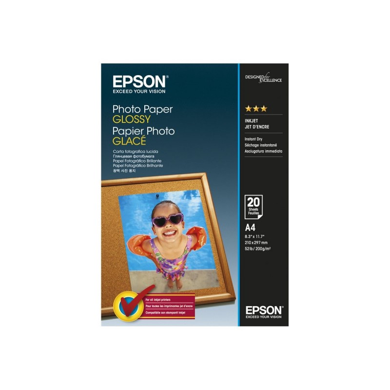 EPSON C13S042538 Papier fotograficzny Glossy 200g A4 20ark EPSON C13S042538 Papier fotograficzny Glossy 200g A4 20ark