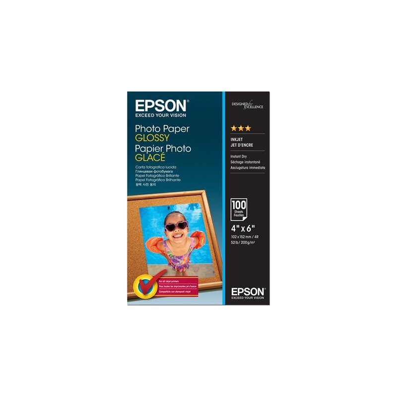 EPSON C13S042548 Papier Epson photo Glossy 200g 10x15cm 100 sheets EPSON C13S042548 Papier Epson photo Glossy 200g 10x15cm 100 sheets