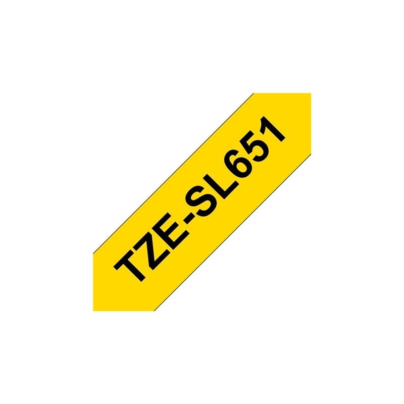 BROTHER TZeSL651 tape Black on Yellow 24mm
