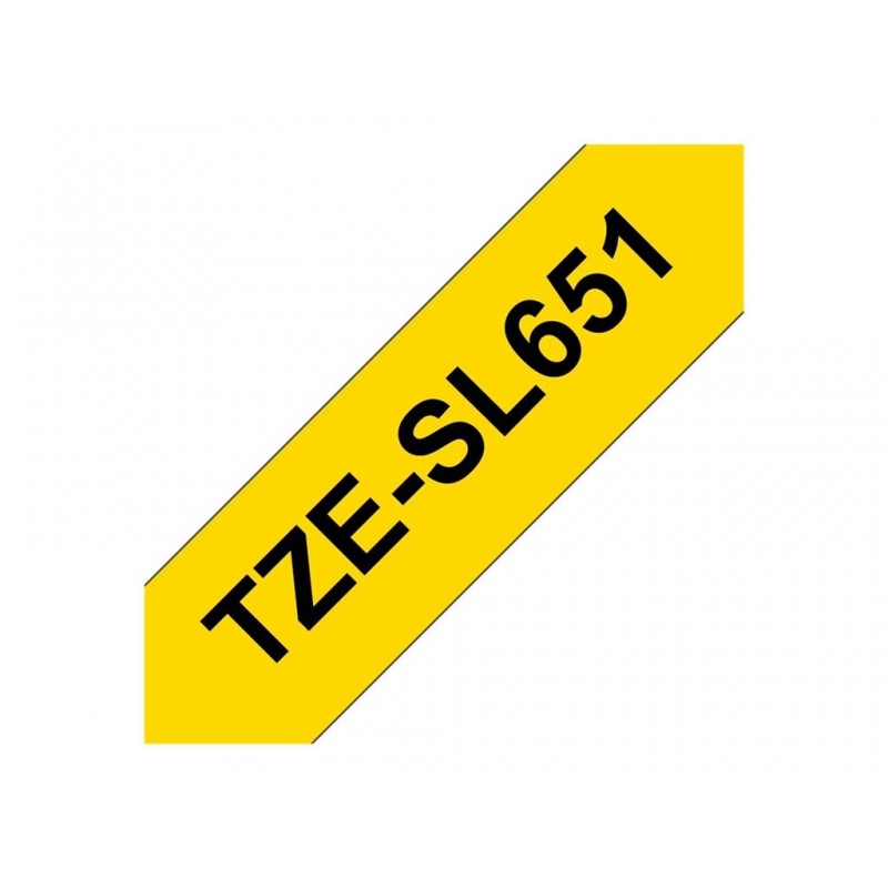 BROTHER TZeSL651 tape Black on Yellow 24mm