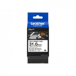 BROTHER Heat Shrink Tube Black on White 31.0mm