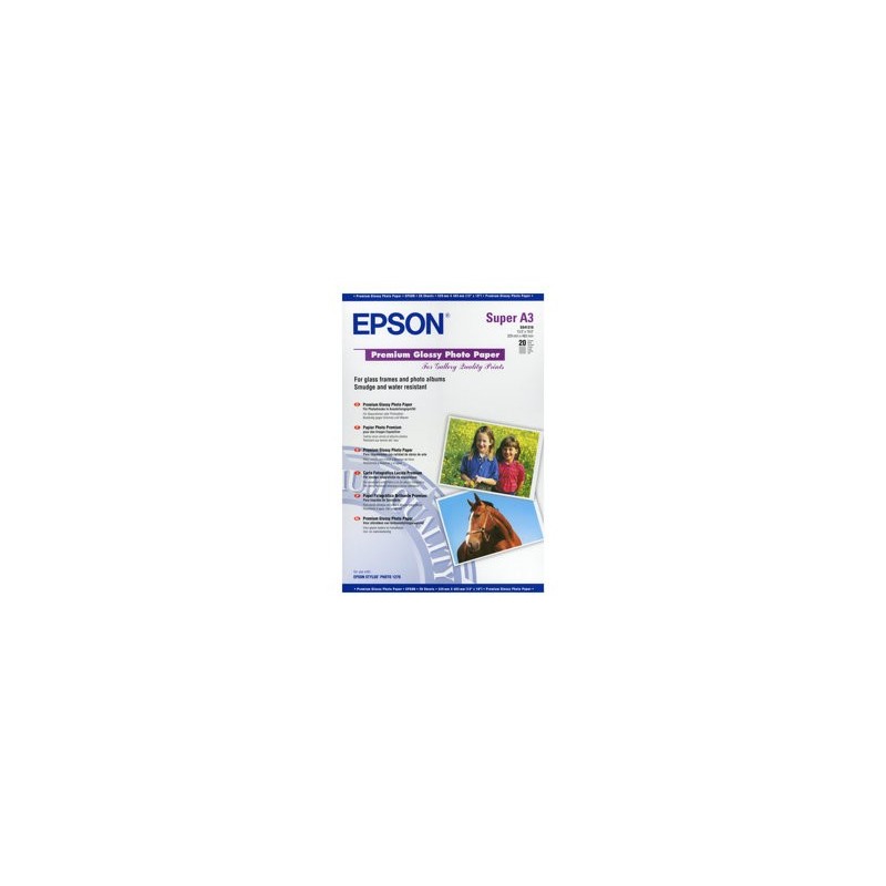 EPSON C13S041316 Papier Epson Premium Glossy photo 255g A3+ 20ark EPSON C13S041316 Papier Epson Premium Glossy photo 255g A3+ 20ark