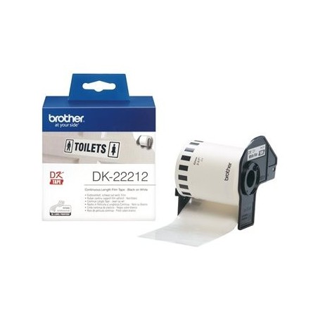 BROTHER DK22212 Taśma Brother Film White Film tape 62mm BROTHER DK22212 Taśma Brother Film White Film tape 62mm