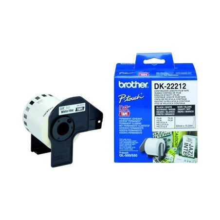 BROTHER DK22212 Taśma Brother Film White Film tape 62mm BROTHER DK22212 Taśma Brother Film White Film tape 62mm