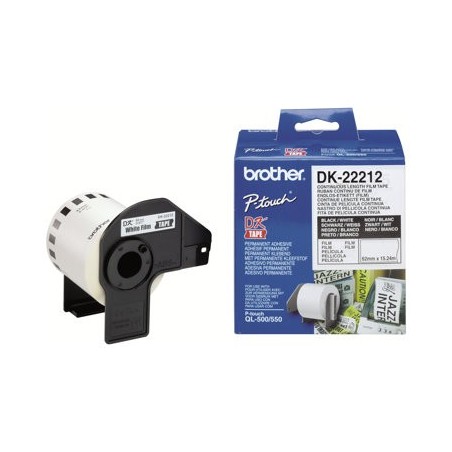 BROTHER DK22212 Taśma Brother Film White Film tape 62mm BROTHER DK22212 Taśma Brother Film White Film tape 62mm