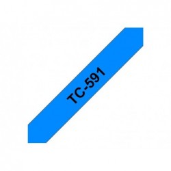 BROTHER TC591 Taśma Brother 9mm BLACK ON BLUE TAPE BROTHER TC591 Taśma Brother 9mm BLACK ON BLUE TAPE