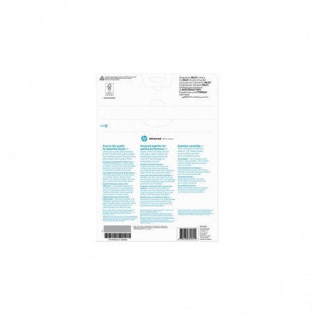 HP Q5456A Advanced glossy photo paper inkjet 250g/m2 A4 25 sheets 1-pack HP Q5456A Advanced glossy photo paper inkjet 250g/m2 A4 25 sheets 1-pack