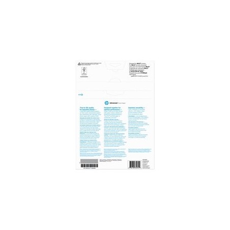 HP Q5456A Advanced glossy photo paper inkjet 250g/m2 A4 25 sheets 1-pack HP Q5456A Advanced glossy photo paper inkjet 250g/m2 A4 25 sheets 1-pack