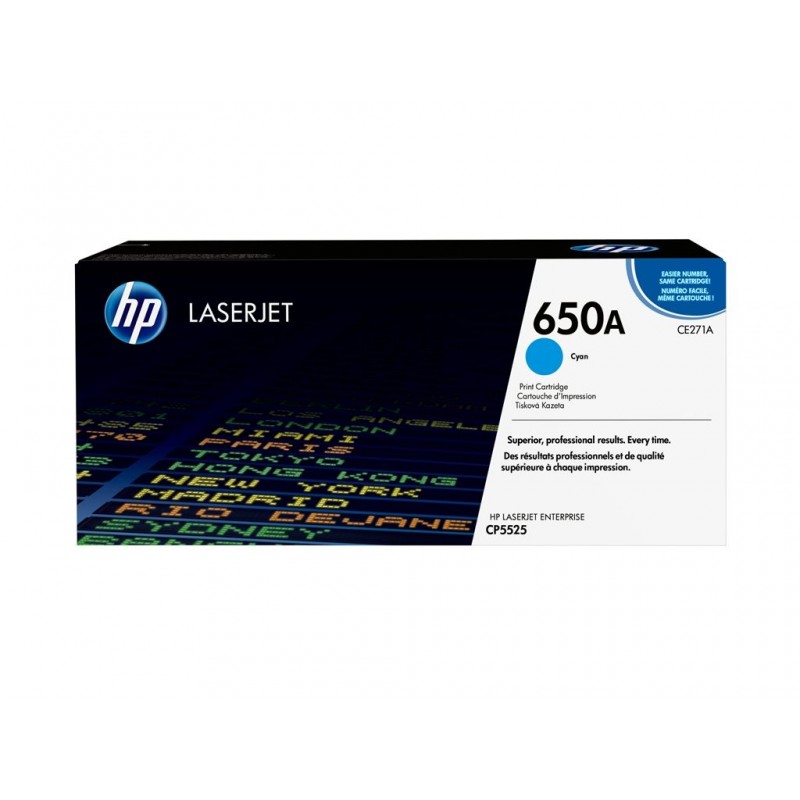 HP CE271A Toner HP cyan 15 000 str LaserJet CP5525 HP CE271A Toner HP cyan 15 000 str LaserJet CP5525