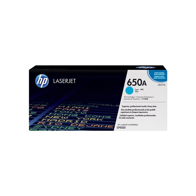 HP CE271A Toner HP cyan 15 000 str LaserJet CP5525 HP CE271A Toner HP cyan 15 000 str LaserJet CP5525