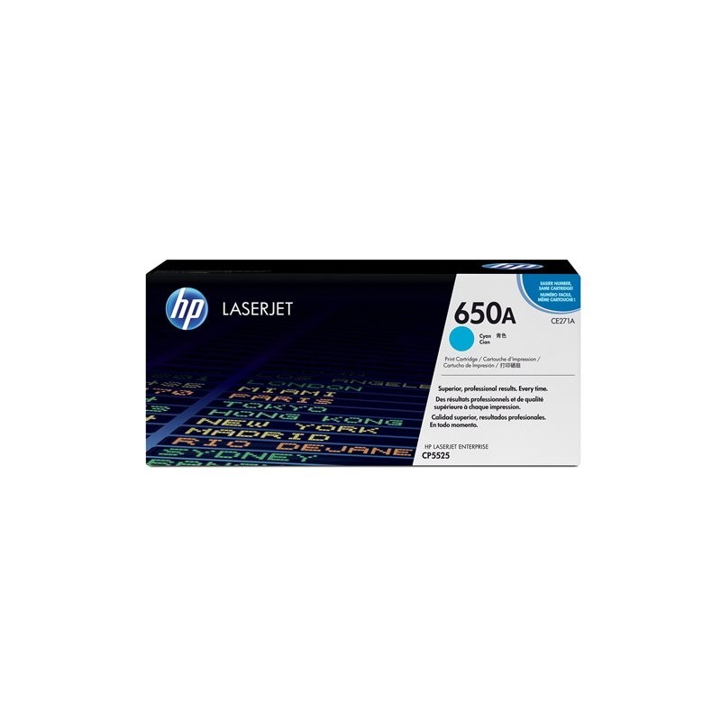 HP CE271A Toner HP cyan 15 000 str LaserJet CP5525 HP CE271A Toner HP cyan 15 000 str LaserJet CP5525