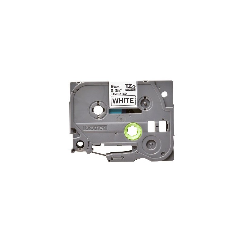 BROTHER TZE221 Brother TZE221 Banda laminata 9mm BLACK ON WHITE BROTHER TZE221 Brother TZE221 Banda laminata 9mm BLACK ON WHITE