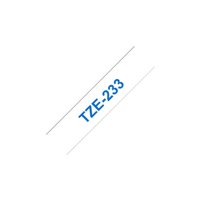 BROTHER TZE233 Tásma Brother12mm BLUE ON WHITE BROTHER TZE233 Tásma Brother12mm BLUE ON WHITE