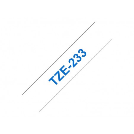 BROTHER TZE233 Tásma Brother12mm BLUE ON WHITE BROTHER TZE233 Tásma Brother12mm BLUE ON WHITE
