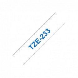 BROTHER TZE233 Tásma Brother12mm BLUE ON WHITE BROTHER TZE233 Tásma Brother12mm BLUE ON WHITE