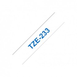 BROTHER TZE233 Tásma Brother12mm BLUE ON WHITE BROTHER TZE233 Tásma Brother12mm BLUE ON WHITE