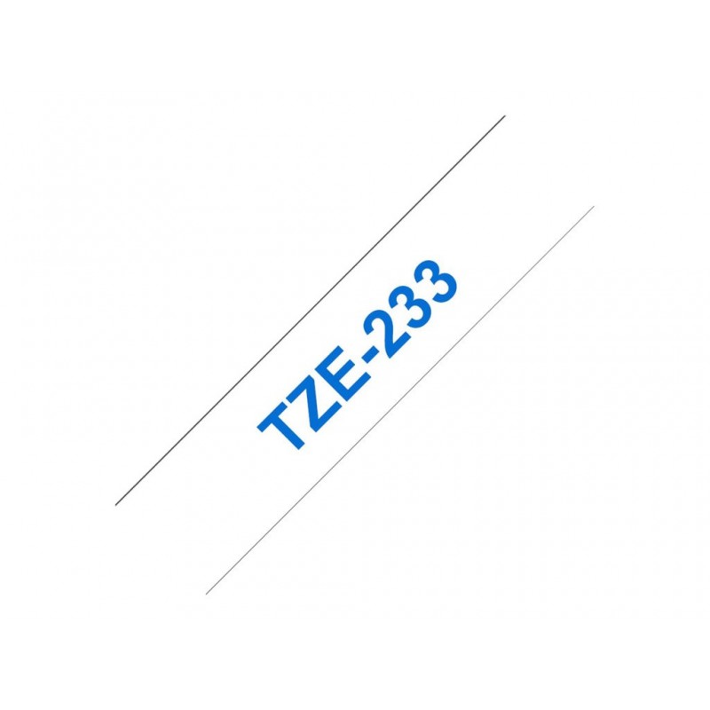 BROTHER TZE233 Tásma Brother12mm BLUE ON WHITE BROTHER TZE233 Tásma Brother12mm BLUE ON WHITE