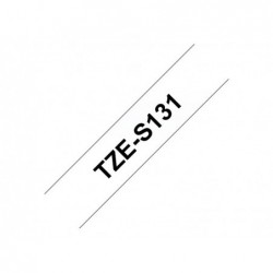 BROTHER TZES131 Taśma Brother 12mm BLACK ON CLEAR ADHESIVE TAPE BROTHER TZES131 Taśma Brother 12mm BLACK ON CLEAR ADHESIVE TAPE