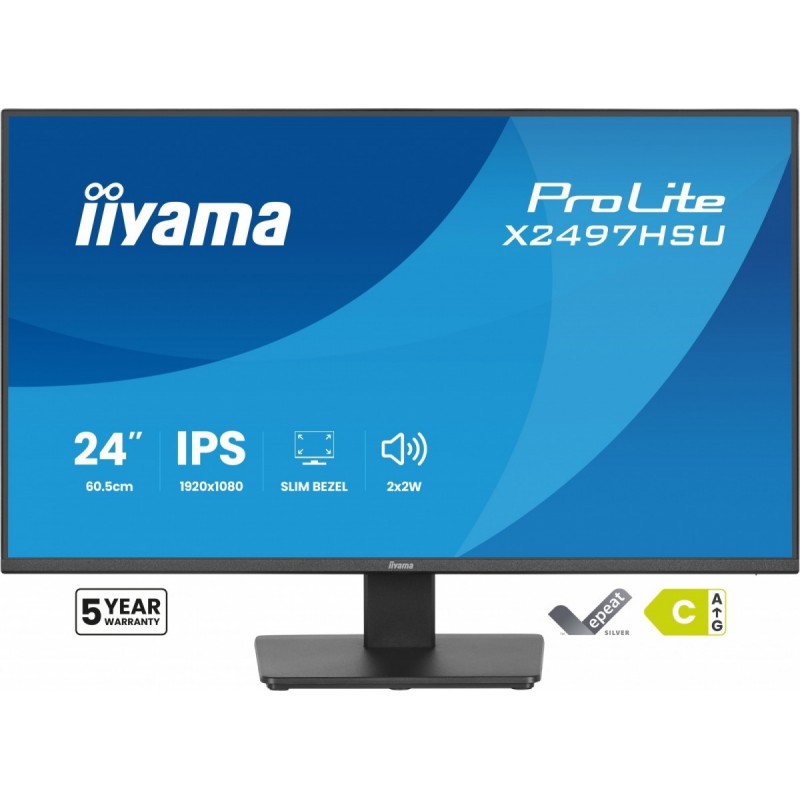 Monitor ProLite 23.8 cala X2497HSU-B1 IPS,FHD,HDMI,DP,120Hz,350CD,2xUSBv3.2, 2xUSB-C, GW 5lat Monitor ProLite 23.8 cala X2497HSU-B1 IPS,FHD,HDMI,DP,120Hz,350CD,2xUSBv3.2, 2xUSB-C, GW 5lat