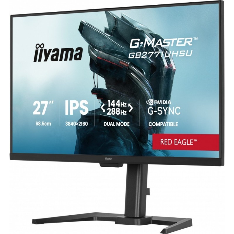 Monitor 27 cali GB2771UHSU-B1 4K 144Hz FHD 288Hz, 450cd, 2x2W, HAS 150, PIVOT