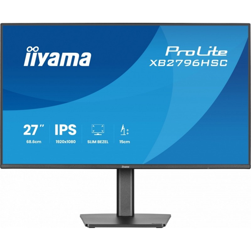 Monitor 27 cali XB2796HSC-B1 IPS,FHD,HDMI,USB-C (PD 65W),144Hz, 1xUSB 3.2 , 1xUSB-C, 2x2W, HAS 150/PIVOT/obrót stopy 360st Monitor 27 cali XB2796HSC-B1 IPS,FHD,HDMI,USB-C (PD 65W),144Hz, 1xUSB 3.2 , 1xUSB-C, 2x2W, HAS 150/PIVOT/obrót stopy 360st
