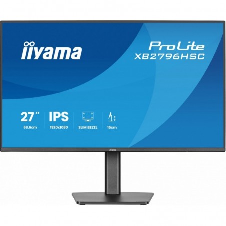Monitor 27 cali XB2796HSC-B1 IPS,FHD,HDMI,USB-C (PD 65W),144Hz, 1xUSB 3.2 , 1xUSB-C, 2x2W, HAS 150/PIVOT/obrót stopy 360st Monitor 27 cali XB2796HSC-B1 IPS,FHD,HDMI,USB-C (PD 65W),144Hz, 1xUSB 3.2 , 1xUSB-C, 2x2W, HAS 150/PIVOT/obrót stopy 360st