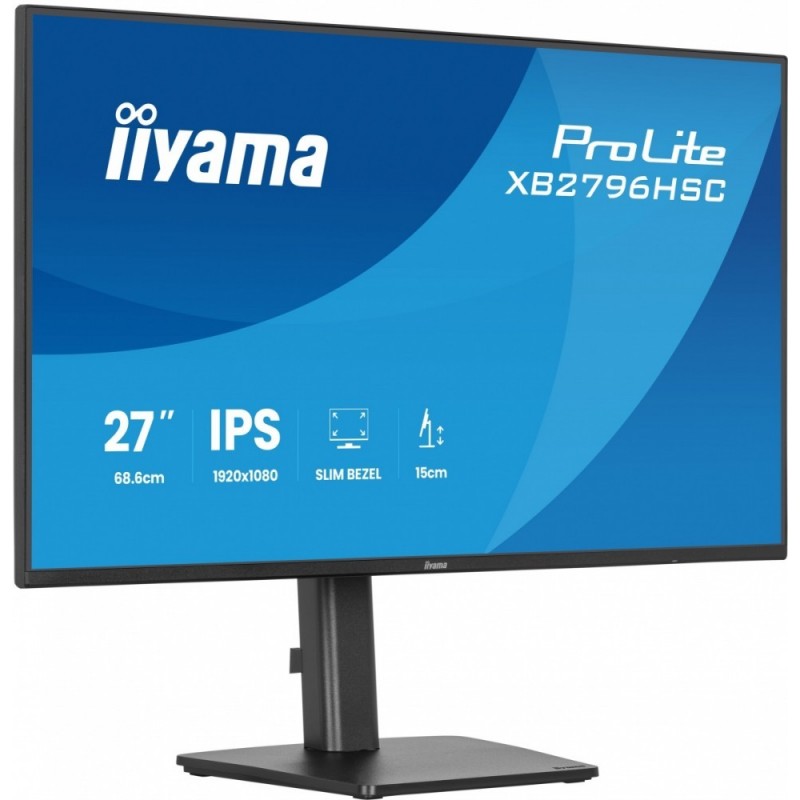 Monitor 27 cali XB2796HSC-B1 IPS,FHD,HDMI,USB-C (PD 65W),144Hz, 1xUSB 3.2 , 1xUSB-C, 2x2W, HAS 150/PIVOT/obrót stopy 360st Monitor 27 cali XB2796HSC-B1 IPS,FHD,HDMI,USB-C (PD 65W),144Hz, 1xUSB 3.2 , 1xUSB-C, 2x2W, HAS 150/PIVOT/obrót stopy 360st