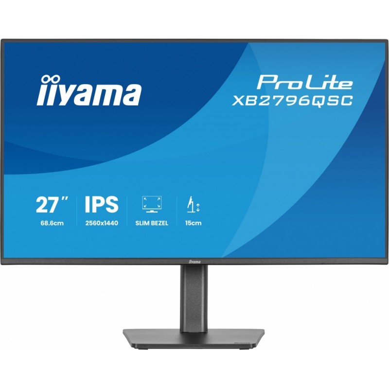 Monitor ProLite 27 cali XB2796QSC-B1 IPS,QHD,HDMI,USB-C (PD 65W),75Hz, 350cd, 1xUSB 3.2 , 1xUSB-C, 2x2W, HAS 150/PIVOT/obrót st Monitor ProLite 27 cali XB2796QSC-B1 IPS,QHD,HDMI,USB-C (PD 65W),75Hz, 350cd, 1xUSB 3.2 , 1xUSB-C, 2x2W, HAS 150/PIVOT/obrót st