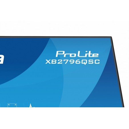 Monitor ProLite 27 cali XB2796QSC-B1 IPS,QHD,HDMI,USB-C (PD 65W),75Hz, 350cd, 1xUSB 3.2 , 1xUSB-C, 2x2W, HAS 150/PIVOT/obrót st Monitor ProLite 27 cali XB2796QSC-B1 IPS,QHD,HDMI,USB-C (PD 65W),75Hz, 350cd, 1xUSB 3.2 , 1xUSB-C, 2x2W, HAS 150/PIVOT/obrót st