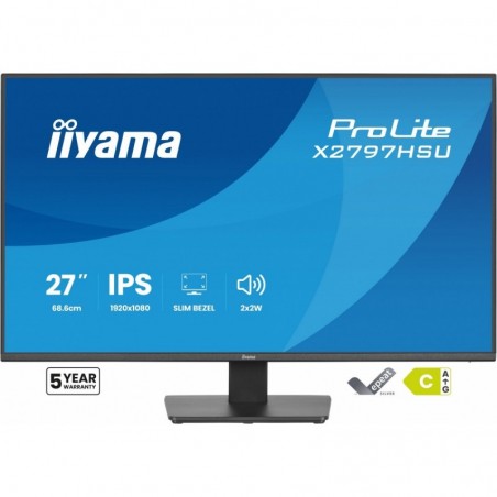 Monitor ProLite 27 cali X2797HSU-B1 IPS,FHD,HDMI,DP,120Hz,350CD,2xUSBv3.2, 2xUSB-C, GW 5lat Monitor ProLite 27 cali X2797HSU-B1 IPS,FHD,HDMI,DP,120Hz,350CD,2xUSBv3.2, 2xUSB-C, GW 5lat