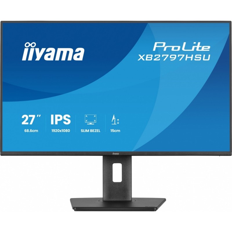 Monitor ProLite 27 cali XB2797HSU-B1 IPS,FHD,HDMI,DP,120Hz,2xUSBv3.2, 2xUSB-C, 350 CD, 2x2W, HAS 150/PIVOT Monitor ProLite 27 cali XB2797HSU-B1 IPS,FHD,HDMI,DP,120Hz,2xUSBv3.2, 2xUSB-C, 350 CD, 2x2W, HAS 150/PIVOT